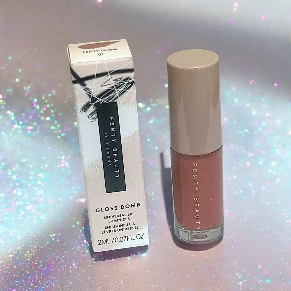 FENTY BEAUTY Gloss Bomb Universal Lip Luminizer in FENTY Glow .07 Oz New In Box